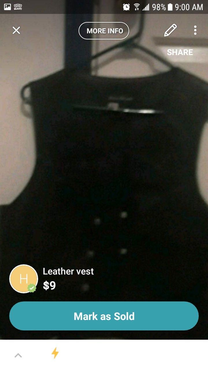 Leather vest