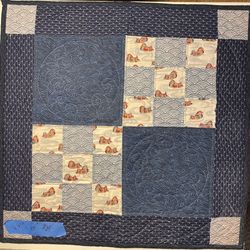 Hand Quilted Duck And Fan Wall Hangings