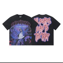 Purple And Black Godspeed Shirt XL