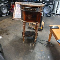 Oriental Table With A Drawer And A Door In The Cabinet Part 