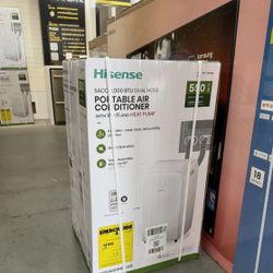 HISENSE PORTABLE AIR CONDITIONER 8,000 BTU - 550 SQUARE FEET - NO CREDIT CHECK PAYMENTS ‼️ 