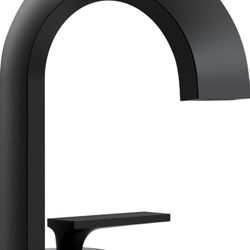 Black Bathroom Faucet, Bathroom Sink Faucet, Waterfall Bathroom Faucet 1 Hole, Solid Brass Faucet Bathroom, Vanity Faucet Mixer Tap with Two Water Sup