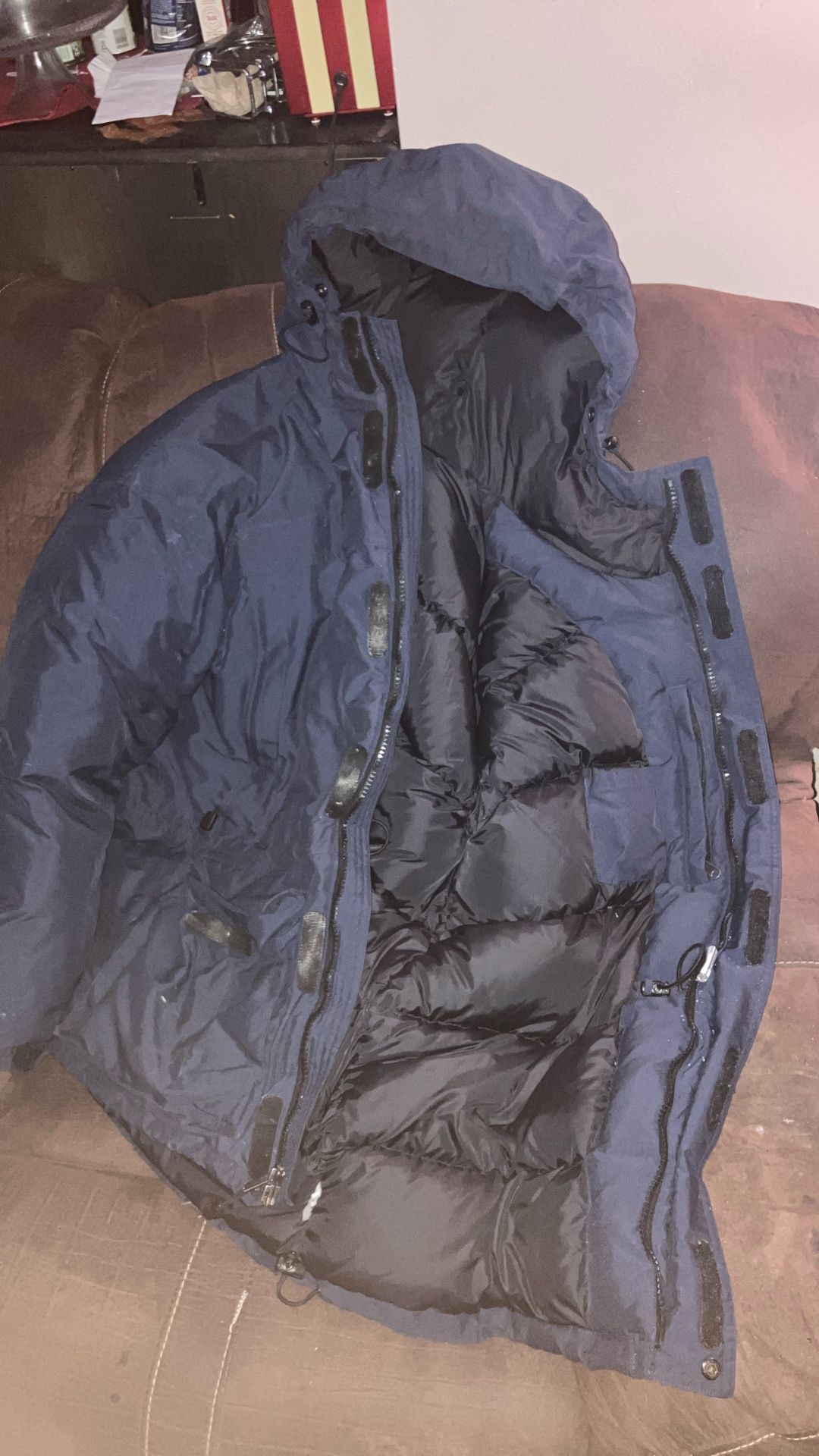 Navy Blue North face Winter Coat