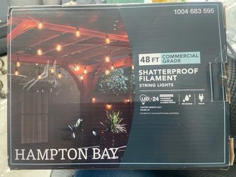 Hampton Bay 48 FT Shatterproof Filament String Lights