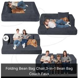 Folding Bean Bag Couch