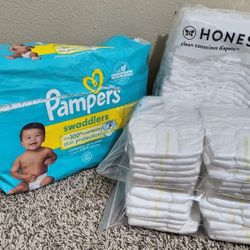 New Diapers Pampers + Honest, Size 2 ( 75ct)