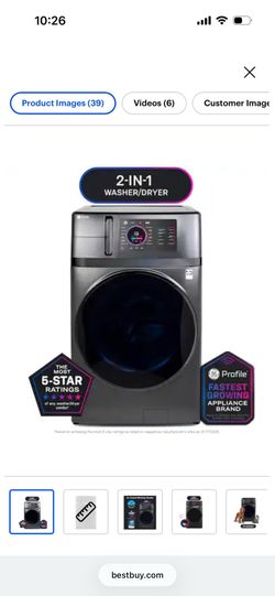 Ge combo washer and dryer set