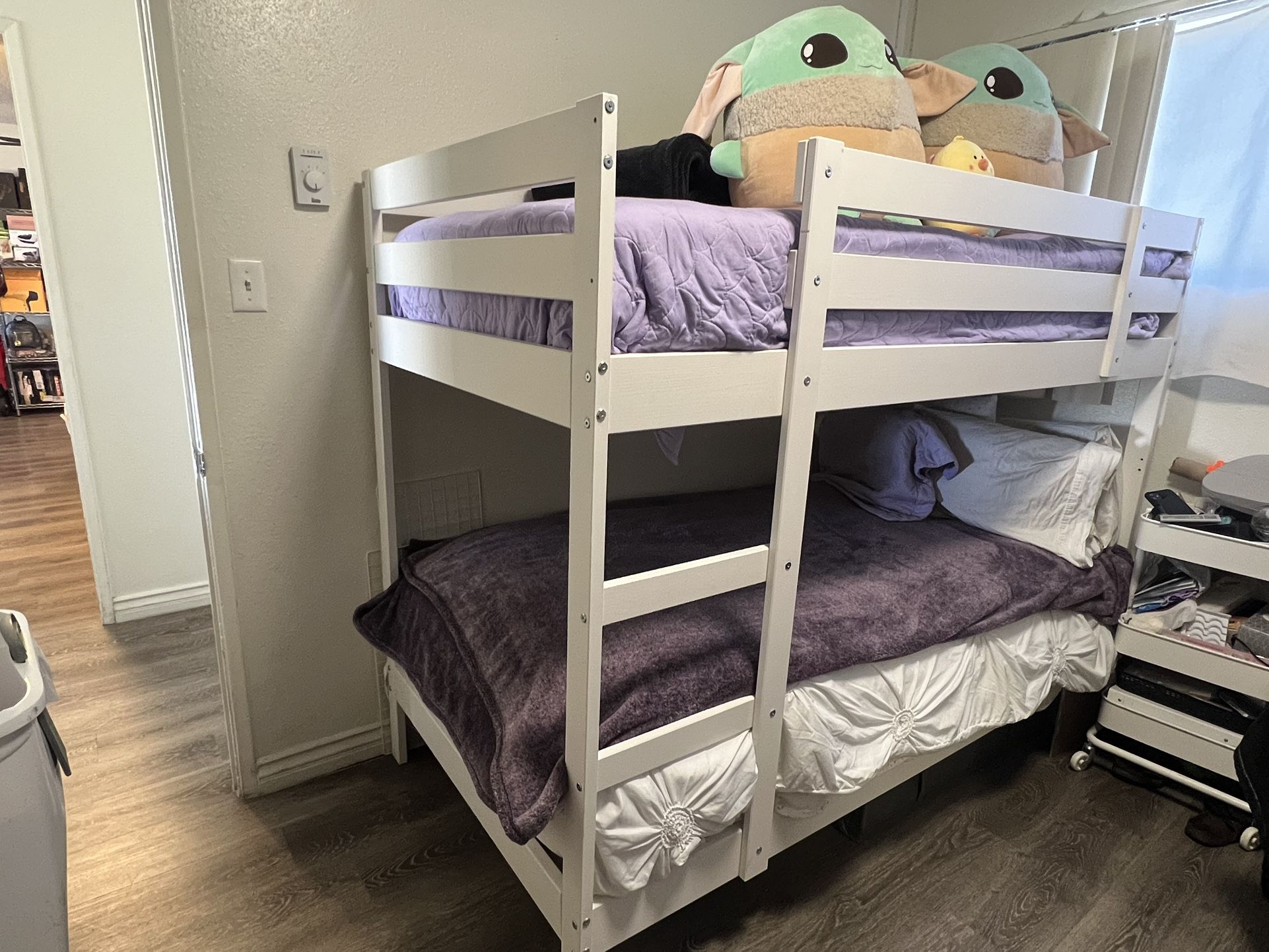 IKEA Bunk Bed And Upper Bed Mattress, Litera De IKEA Con Colchón De Cama Superior