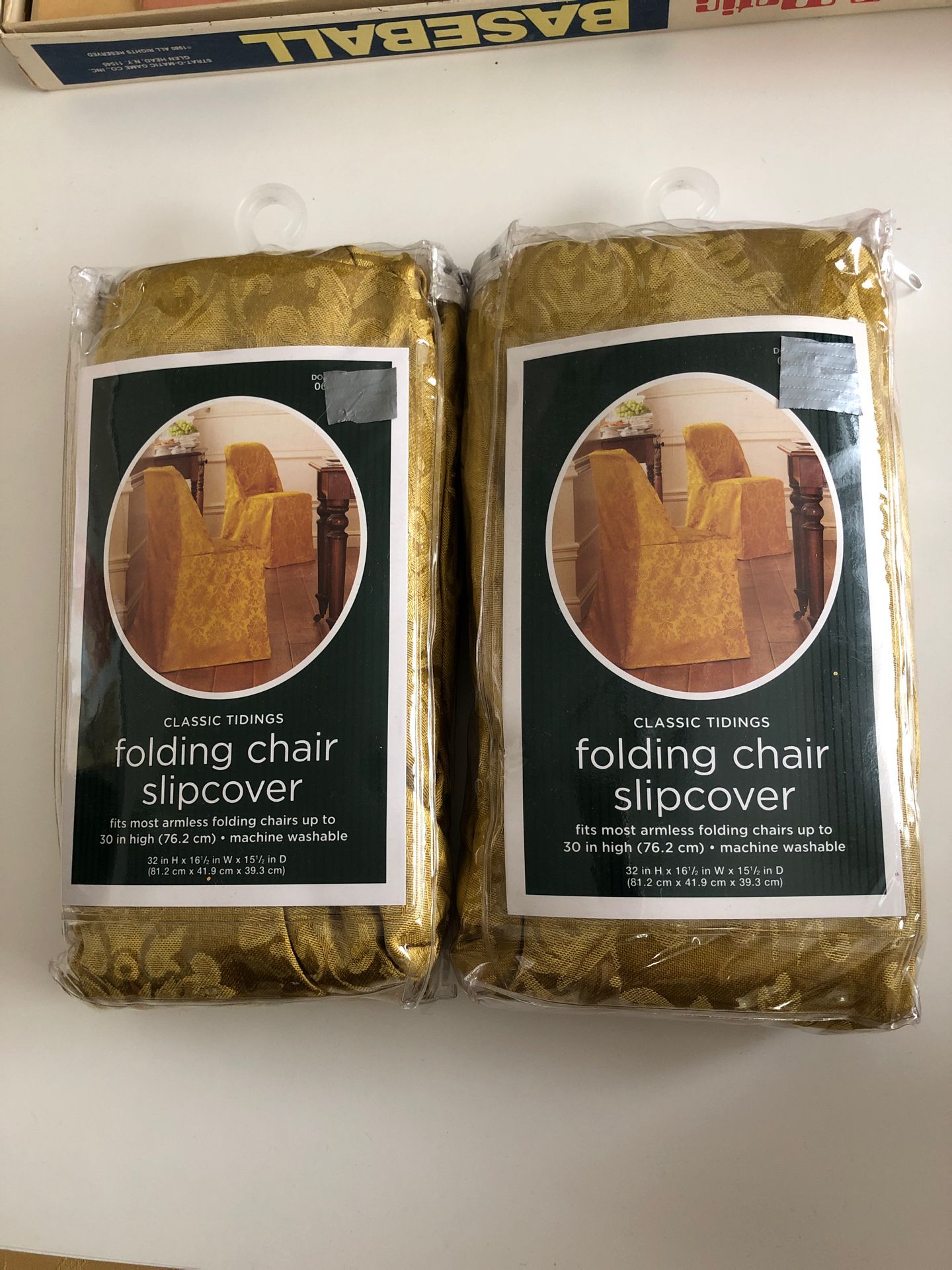 Folding chair slip cover