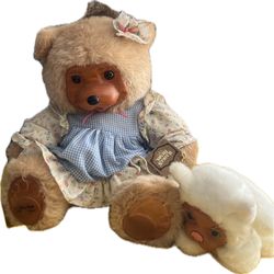 New in box ROBERT RAIKES STACIE & FIFI BEST FRIENDS COLLECTION 1990S BEAR KITTY