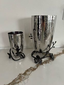 Michael Aram black orchid small and medium veses
