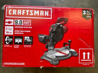 CRAFTSMAN 7-1/4-in 9-Amp Single Bevel Compound Corded Miter Saw