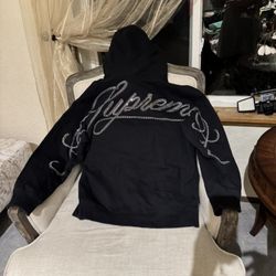 Supreme Medium rhinestone Hooded Sweatshirt 