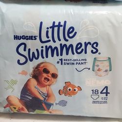 18 Ct Huggies Little Swimmers Swim Diapers Size 4