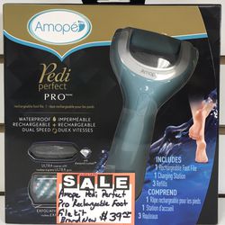 Amope Pedi Perfect Pro Rechargeable Foot File Kit Brand New for Sale in  Lindenhurst, NY - OfferUp