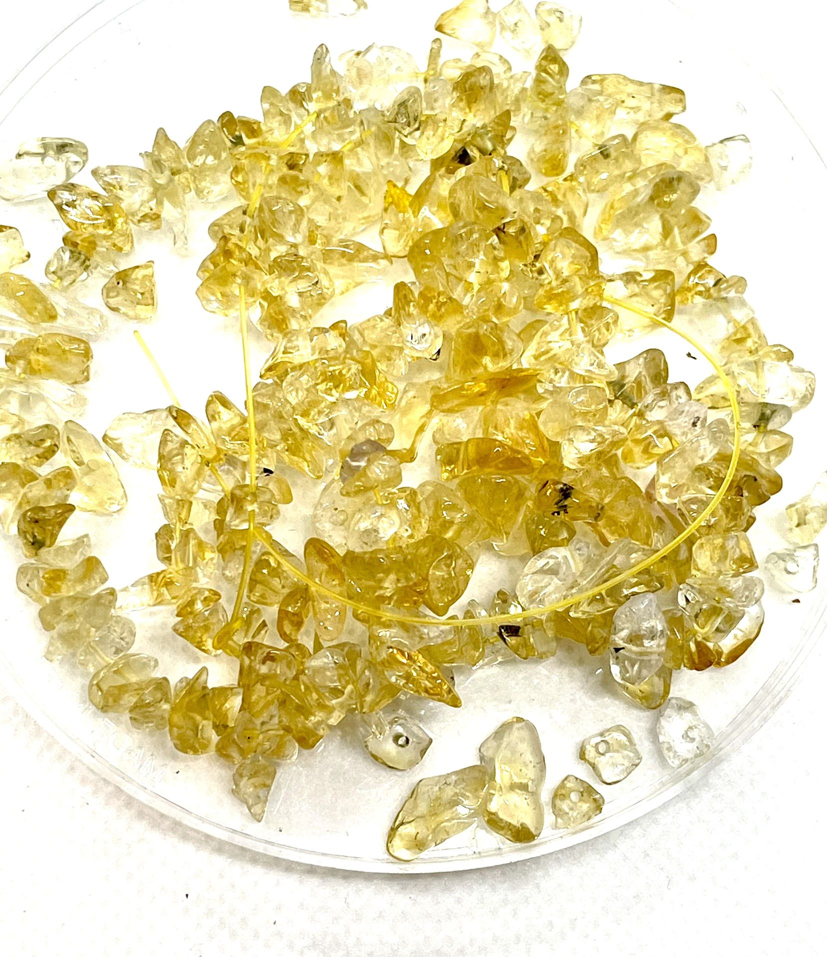 22” Strand Of Citrine Nugget Beads