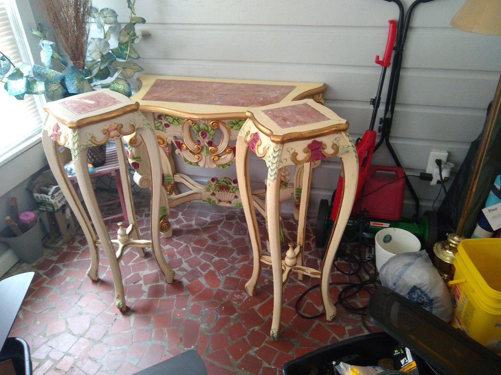 Three High Living Table Console