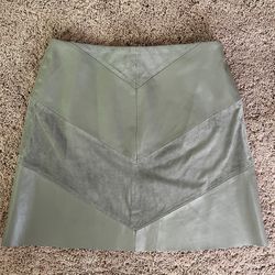 Women’s  Zara Leather Suede Skirt