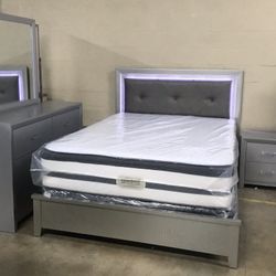 Brand New Queen Size Bedroom Set$799. Financing Available No Credit Needed 