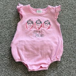 6/12m “Chloe” Strawberry Bubble