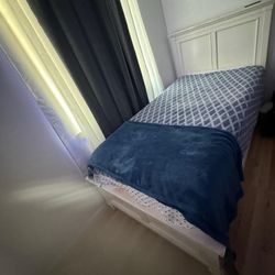 twin bed with mattress 