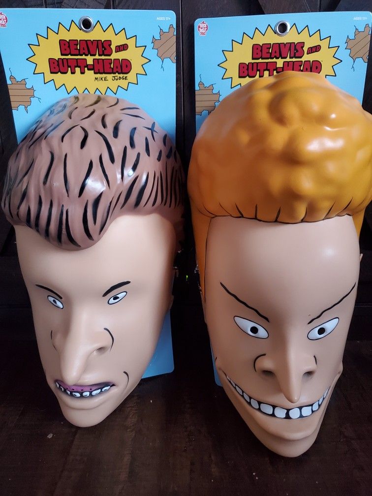 Beavis And But-Head Halloween Mask Set New Trick Or Treat Studios MTV Paramount
Ask For Video