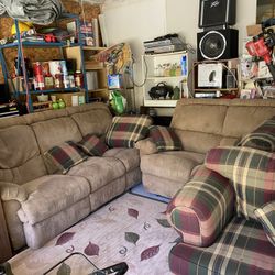 Couch And Loveseat All Reclining