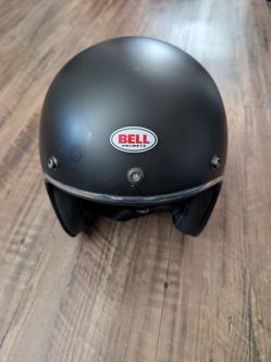 Bell Matte Black Open-Face Motorcycle Helmet