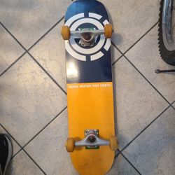 Element Skateboard and Helmet