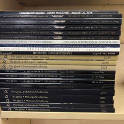 PEBBLE BEACH CONCOURS & CAR WEEK PROGAMS