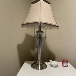  Vintage Heavy Silver Lamp