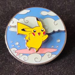 Pokemon Celebrations Flying and Surfing Pikachu Pin 25th Anniversary