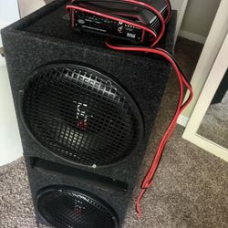 PB 12 Inch Speakers With Amplifier Box