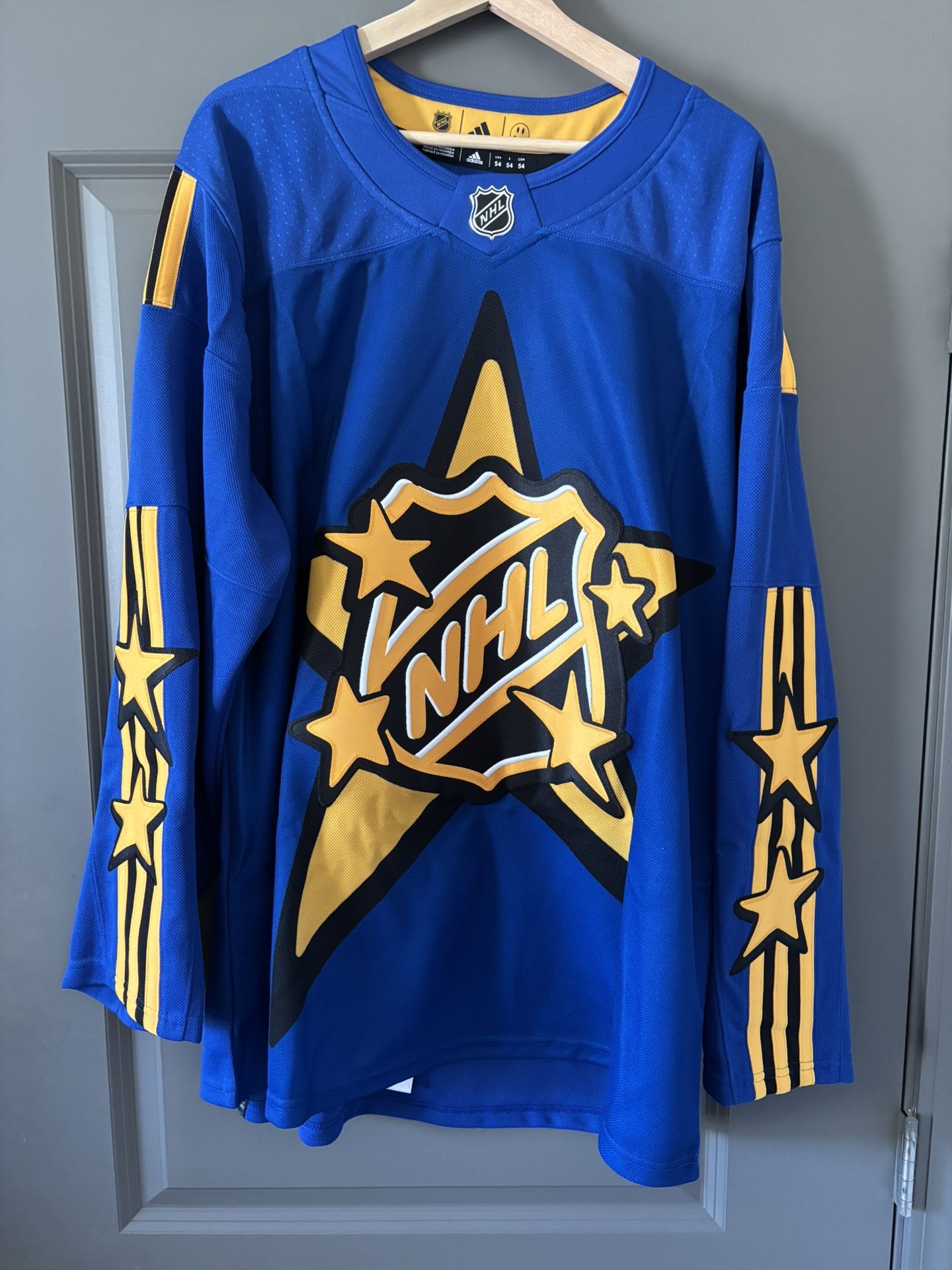 NWT Mens Adidas NHL All Star Game 2024 x Drew House Blue Hockey Jersey Size 54 XL