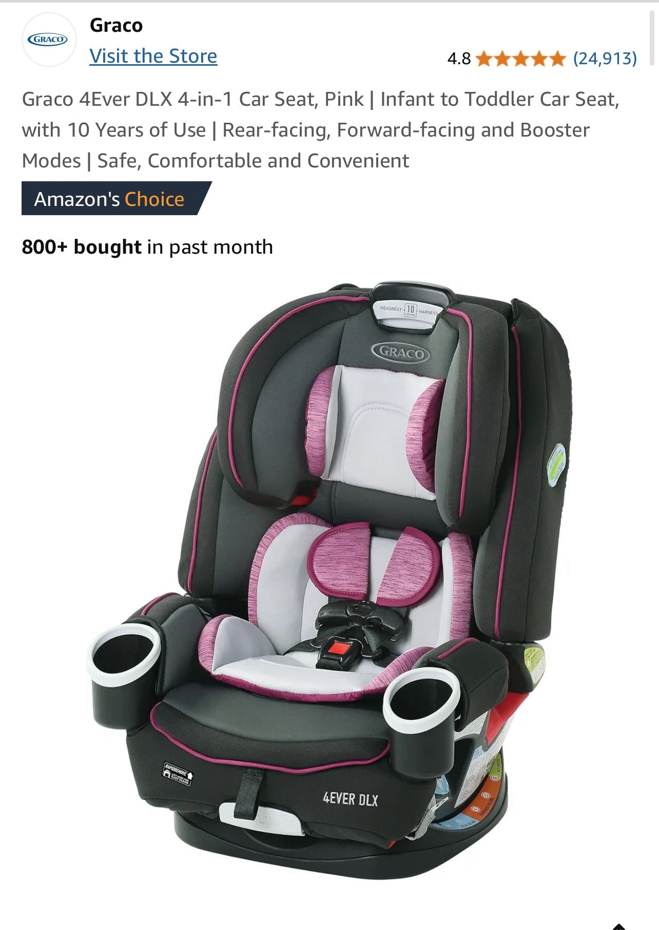 Graco 4Ever 4-In-1 Infant And Toddler Car Seat