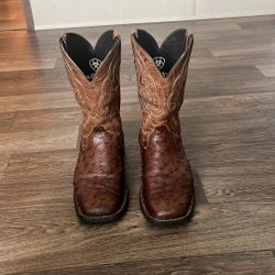 9 1/2 Ariat Ostrich Boots $500.00
