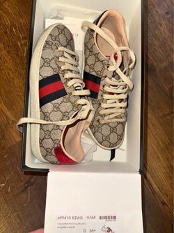 Gucci Women Sneakers GG Canvas Luxury Shoes