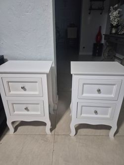 White nightstands