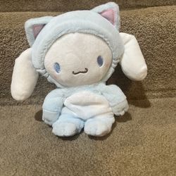 Sanrio Hello Kitty & Friends Cinnamonroll Blue Cat kitten Plush 8in