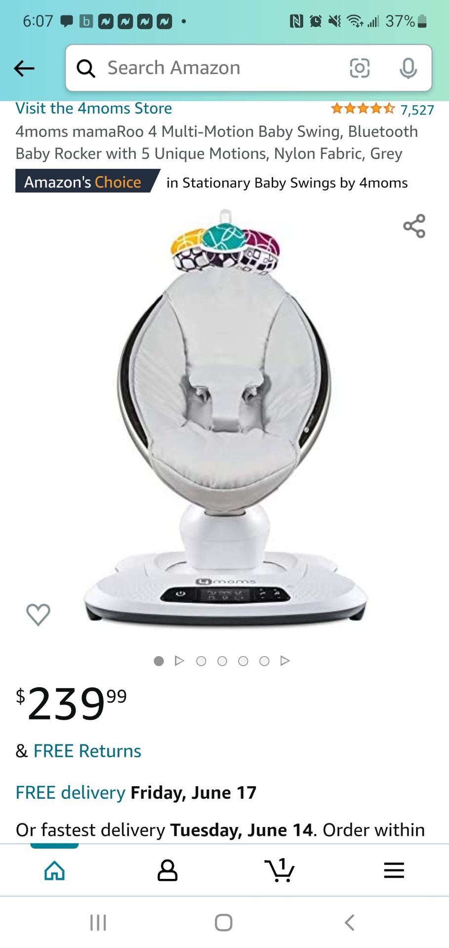 Mamaroo Baby Swing