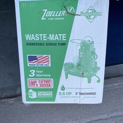 Zoeller Sewage Ejector pump