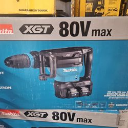 Makita
40V max X2 XGT 80V max Brushless Cordless 28 lb. AVT Demolition Hammer Kit, AWS 4.0Ah