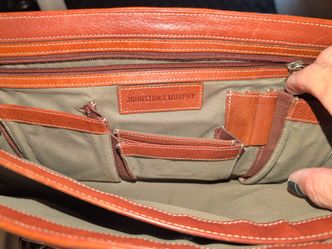 Leather briefcase