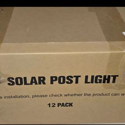 VOLISUN Solar Post Cap Light Outdoor Waterproof: RGB Color Changing - Solar Fence Cap Flashing Lights 12Pack White for 4x4 5x5 6x6 Wooden Vinyl Post