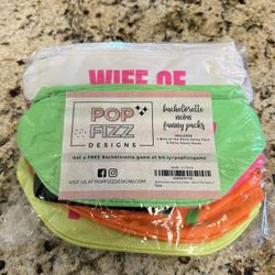 Pop Fizz Fanny Packs - Wedding, Bachelorette, 80’s Neon