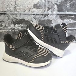 Adidas Toddler Sneakers – Kids 5K – Black/Tan – Great Pre-Owned Condition