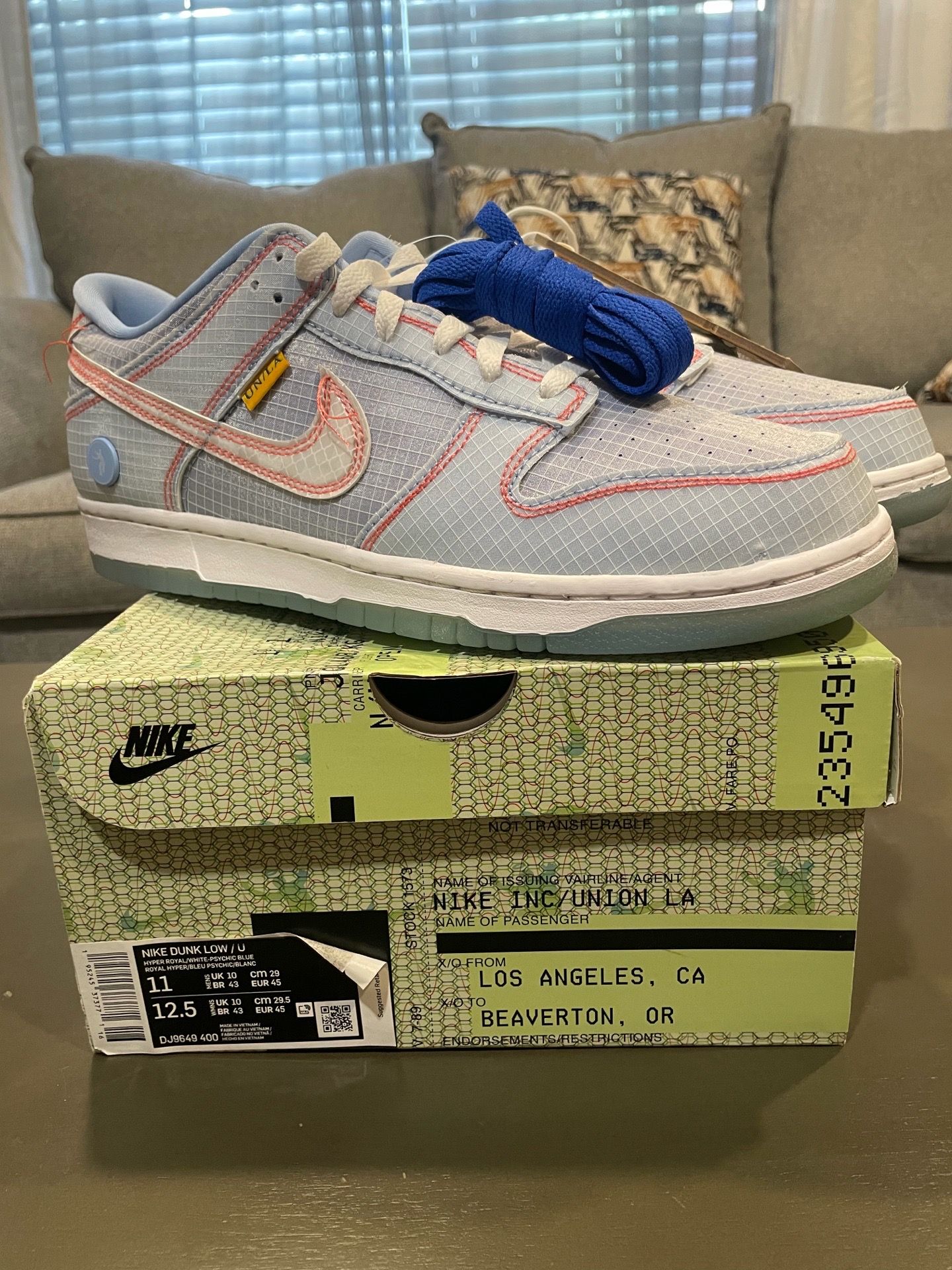 Nike Dunk Low Union Passport Pack Argon