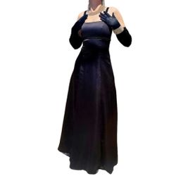 blue dress for baby girl 90s Strapless Black Dress | M