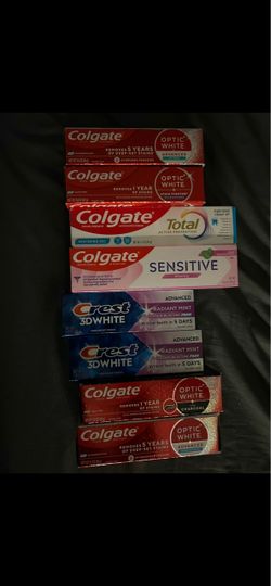 10 boxes of toothpaste