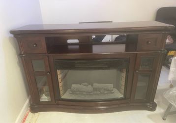 TV console/fireplace